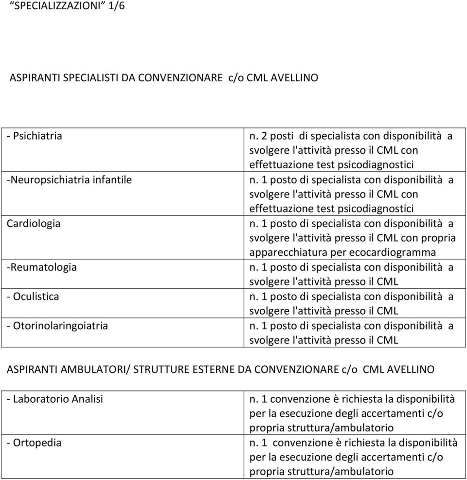 apparecchiatura per ecocardiogramma -Reumatologia - Oculistica - Otorinolaringoiatria