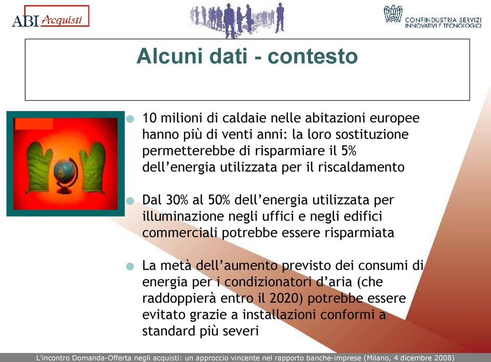 illuminazione negli uffici e negli edifici commerciali potrebbe essere risparmiata La metà dell aumento previsto dei consumi di