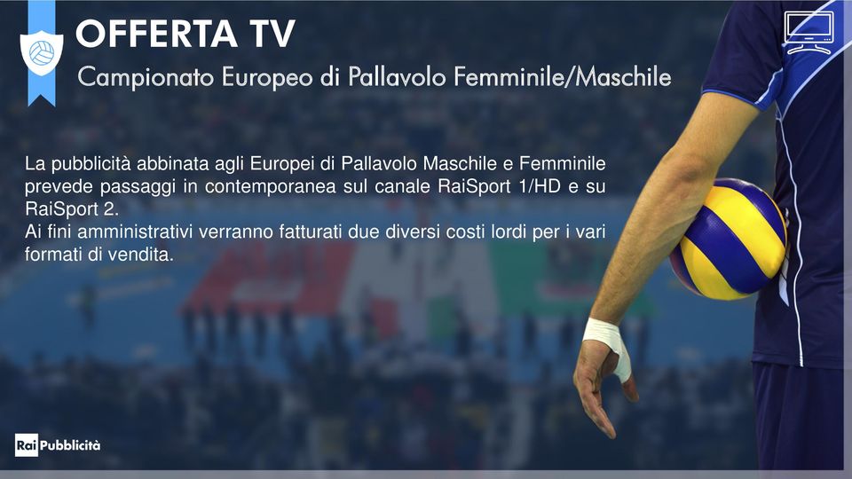 contemporanea sul canale RaiSport 1/HD e su RaiSport 2.