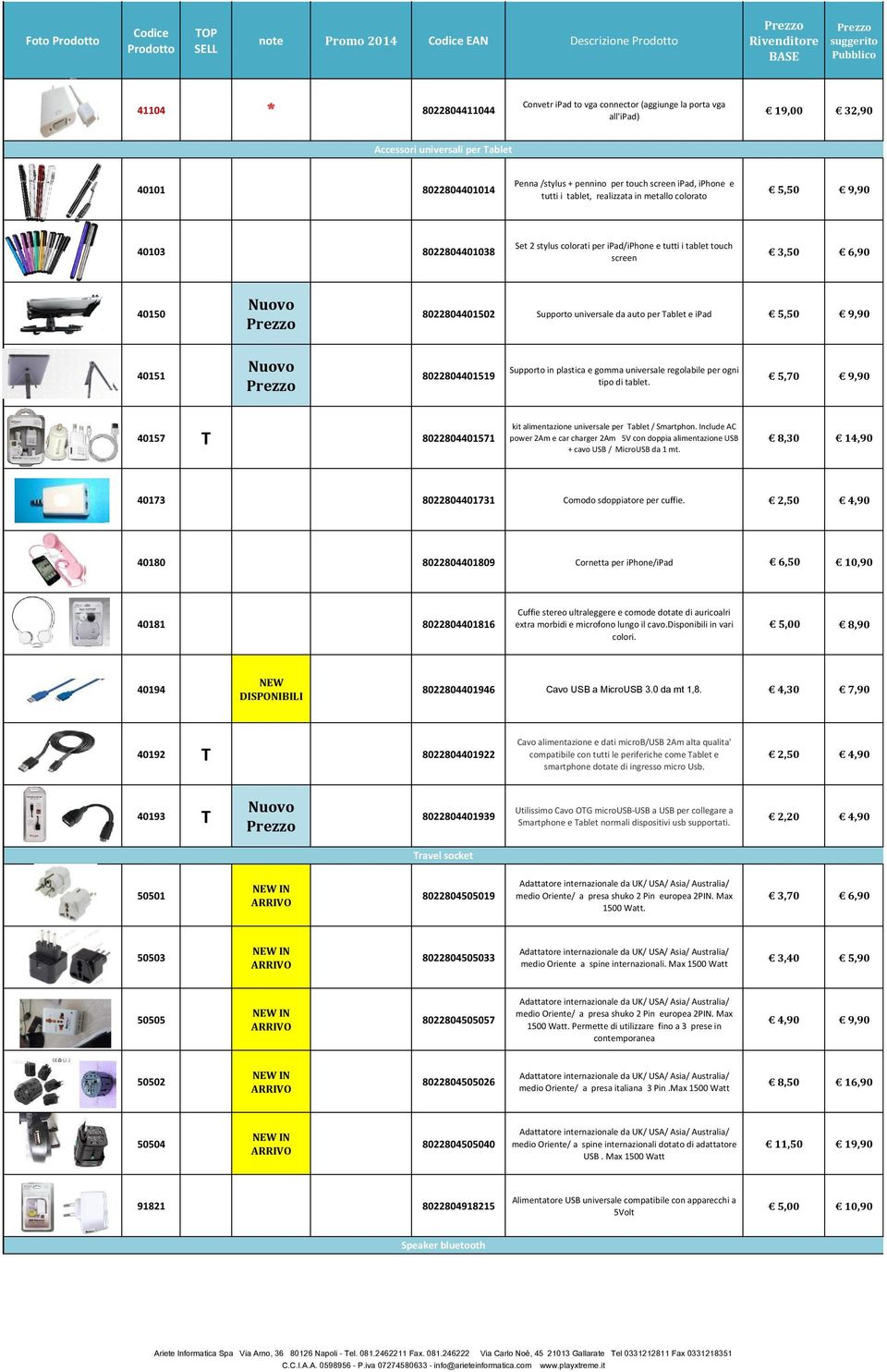 Supporto universale da auto per Tablet e ipad 5,50 9,90 40151 Nuovo 8022804401519 Supporto in plastica e gomma universale regolabile per ogni tipo di tablet.