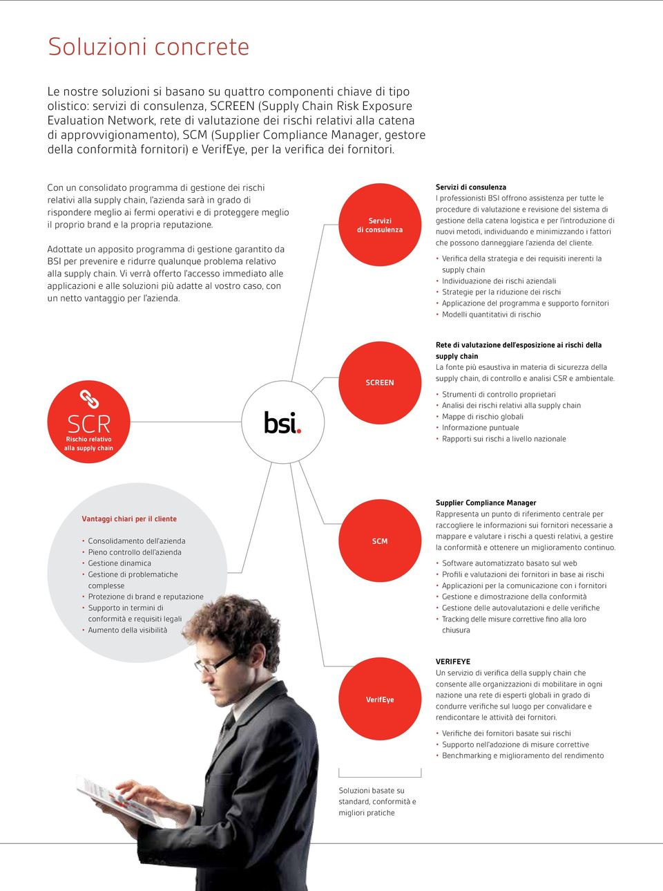 Con un consolidato programma di gestione dei rischi relativi alla supply chain, l azienda sarà in grado di rispondere meglio ai fermi operativi e di proteggere meglio il proprio brand e la propria