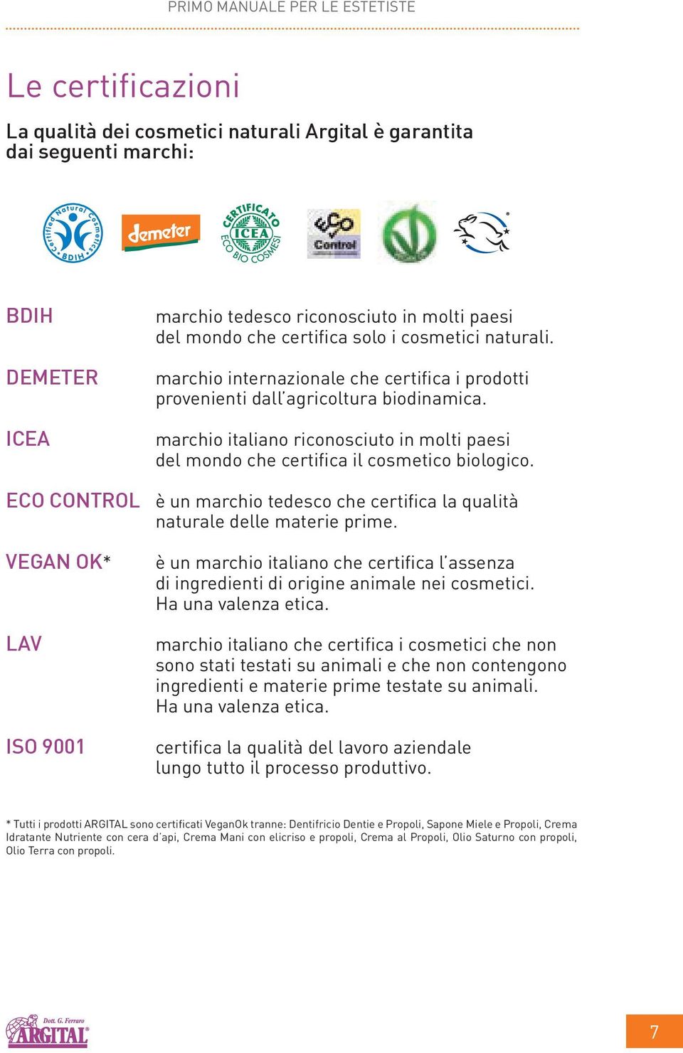 marchio italiano riconosciuto in molti paesi del mondo che certifica il cosmetico biologico. Eco Control è un marchio tedesco che certifica la qualità naturale delle materie prime.