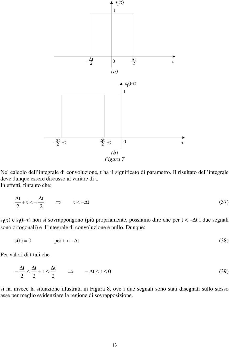 In ff, fnan ch: < < (37) s I (τ) s I ( τ) nn s svrappngn (pù prpramn, pssam dr ch pr < du sgnal sn rgnal)