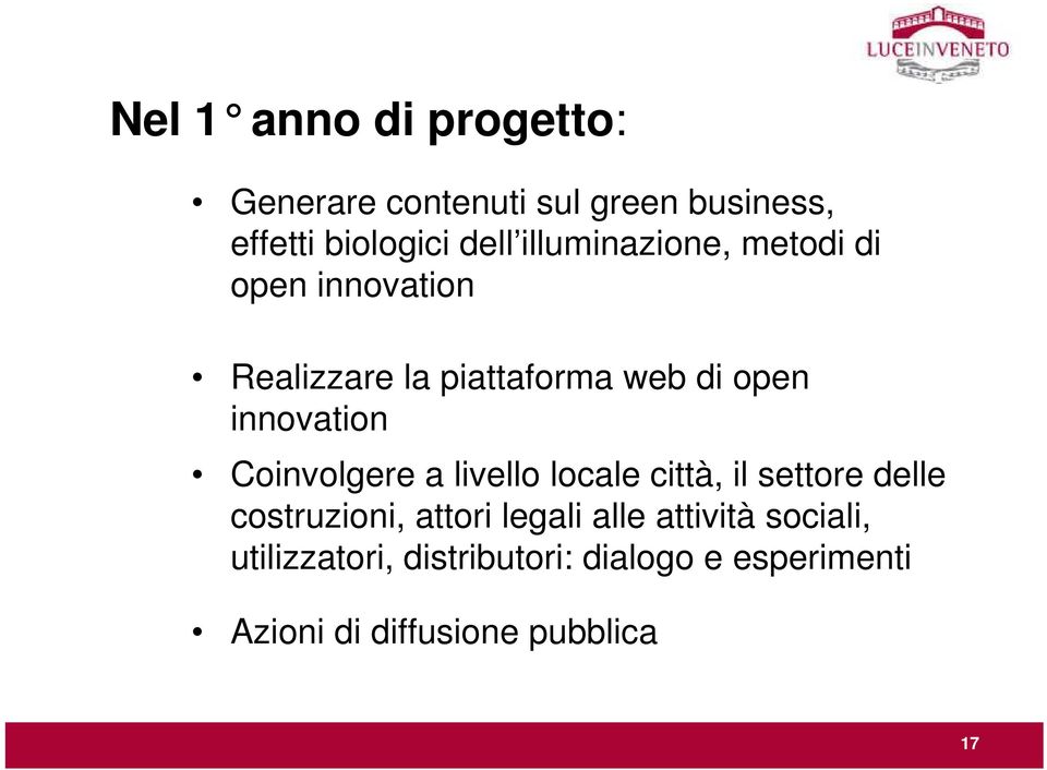 Coinvolgere a livello locale città, il settore delle costruzioni, attori legali alle