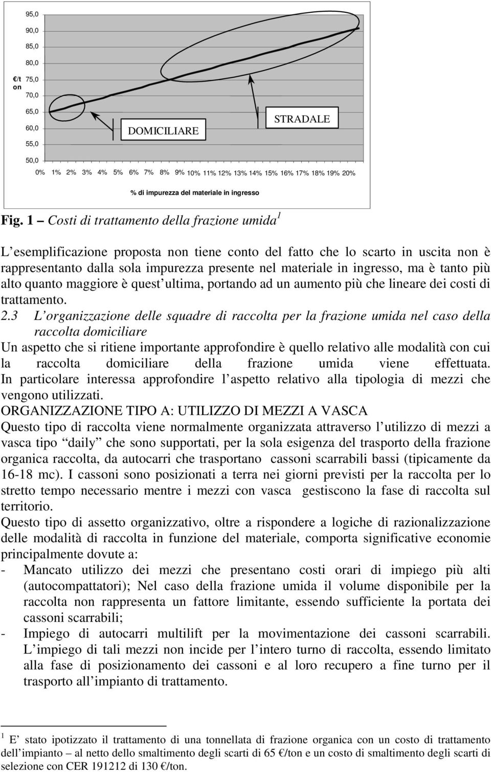 ingresso, ma è tanto più alto quanto maggiore è quest ultima, portando ad un aumento più che lineare dei costi di trattamento. 2.