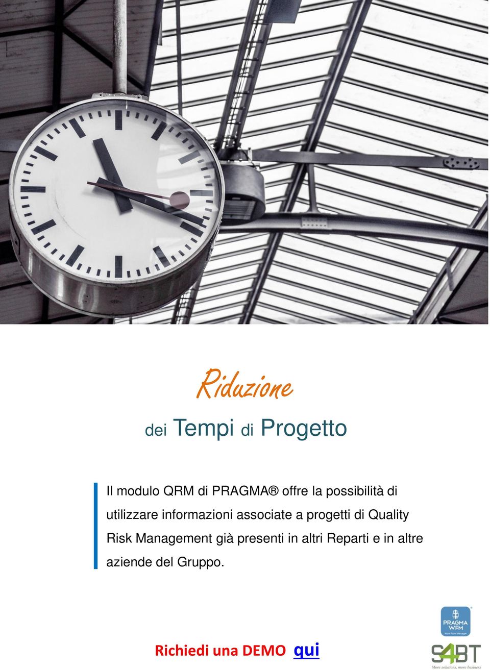 informazioni associate a progetti di Quality Risk