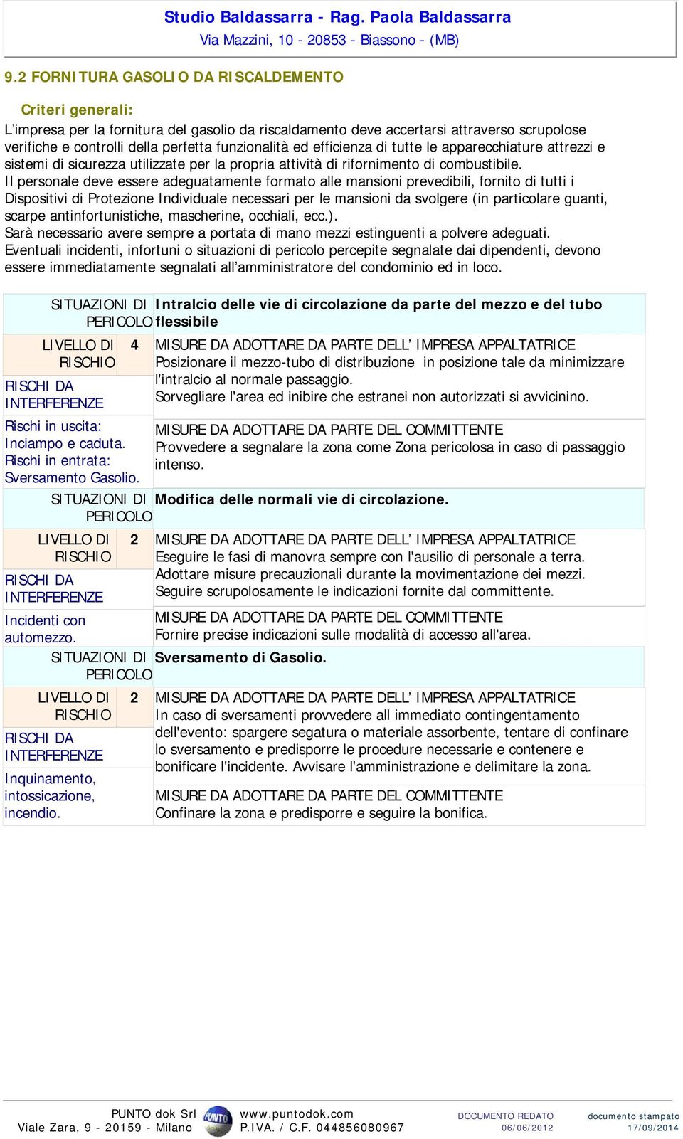 tutte le apparecchiature attrezzi e sistemi di sicurezza utilizzate per la propria attività di rifornimento di combustibile.