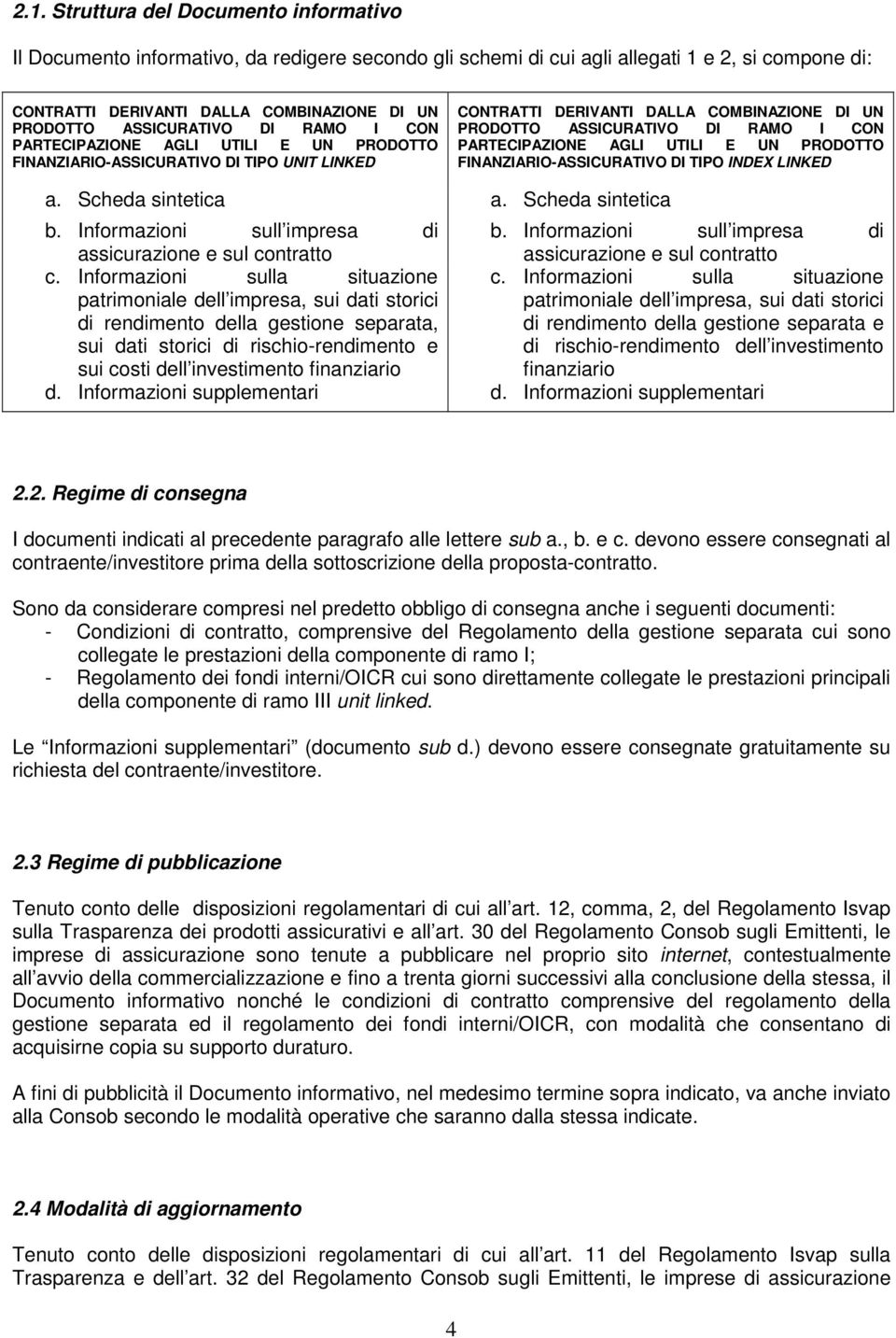 PARTECIPAZIONE AGLI UTILI E UN PRODOTTO FINANZIARIO-ASSICURATIVO DI TIPO INDEX LINKED a. Scheda sintetica a. Scheda sintetica b. Informazioni sull impresa di b.