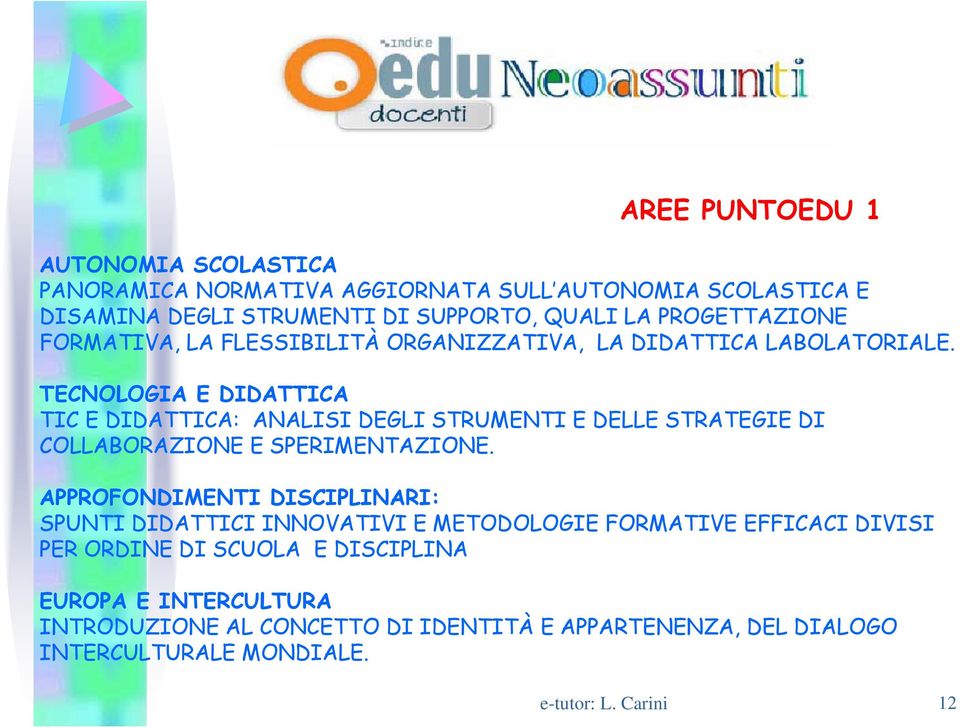 TECNOLOGIA E DIDATTICA TIC E DIDATTICA: ANALISI DEGLI STRUMENTI E DELLE STRATEGIE DI COLLABORAZIONE E SPERIMENTAZIONE.