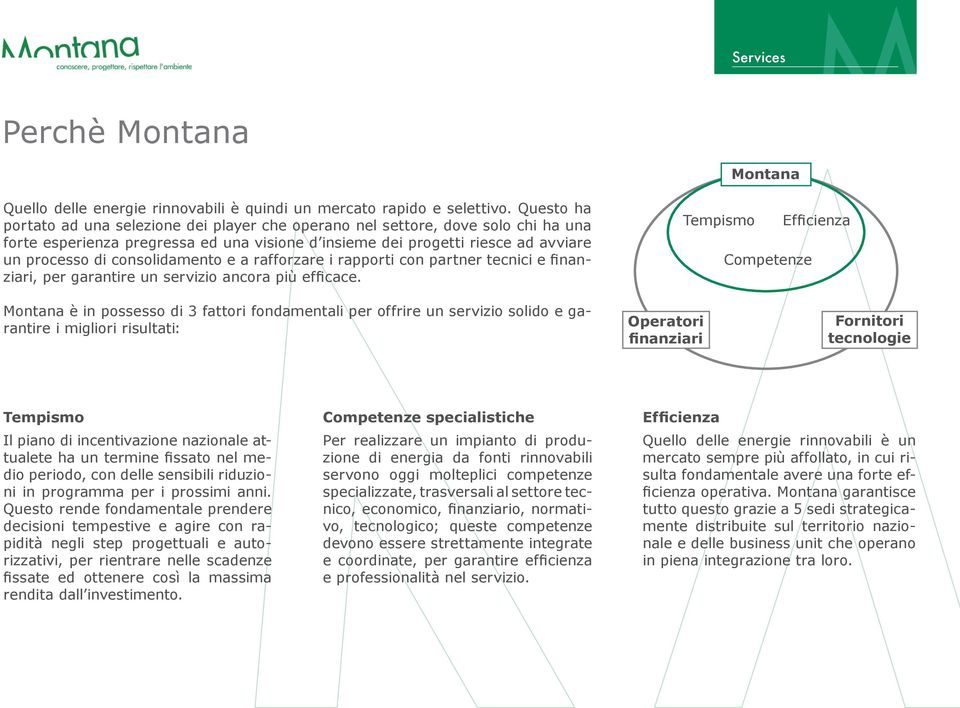 consolidamento e a rafforzare i rapporti con partner tecnici e finanziari, per garantire un servizio ancora più efficace.