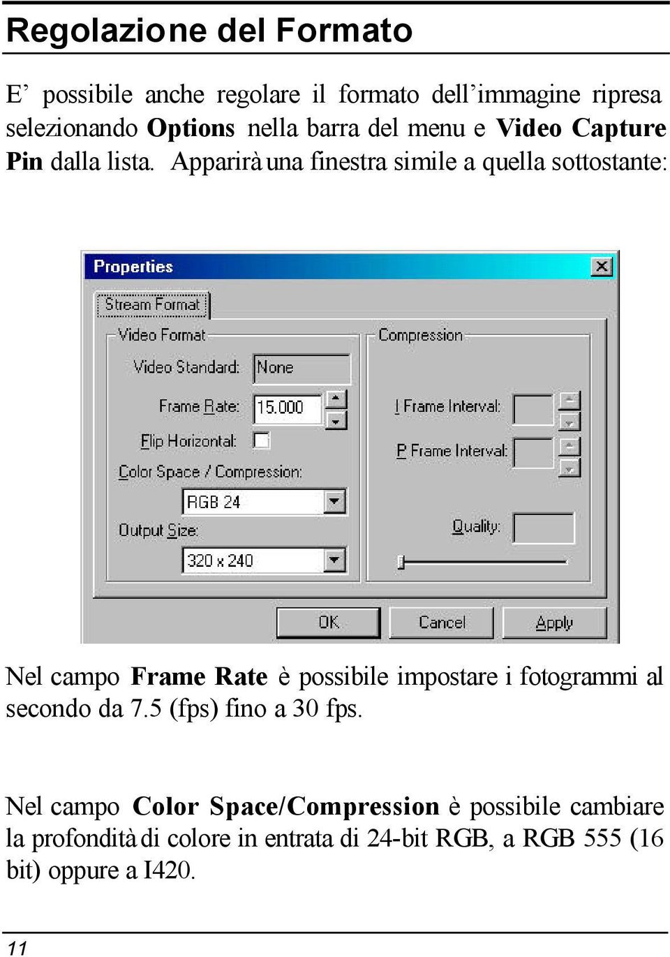 Apparirà una finestra simile a quella sottostante: Nel campo Frame Rate è possibile impostare i fotogrammi al