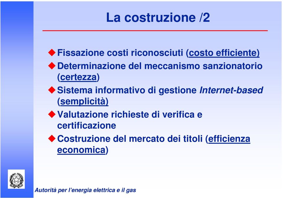 informativo di gestione Internet-based (semplicità) Valutazione