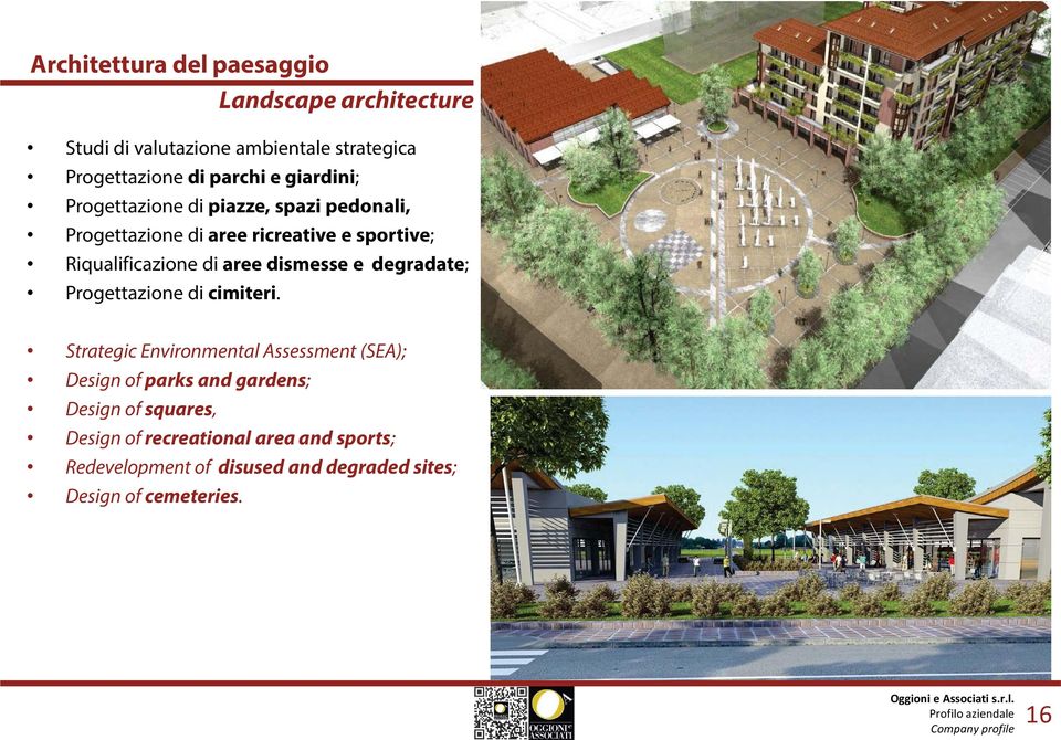 dismesse e degradate; Progettazione di cimiteri.