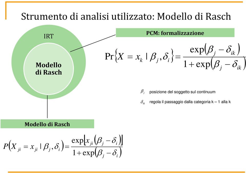 posizione del soggetto sul continuum regola il passaggio dalla categoria k 1 alla