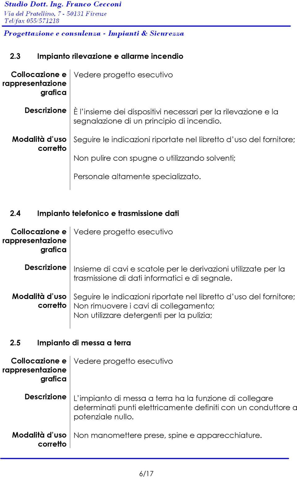 +,$% "$#-' %!## Vedere progetto esecutivo Insieme di cavi e scatole per le derivazioni utilizzate per la trasmissione di dati informatici e di segnale.