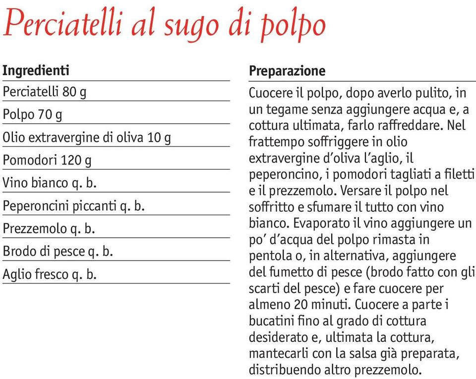 Nel frattempo soffriggere in olio extravergine d oliva l aglio, il peperoncino, i pomodori tagliati a filetti e il prezzemolo. Versare il polpo nel soffritto e sfumare il tutto con vino bianco.