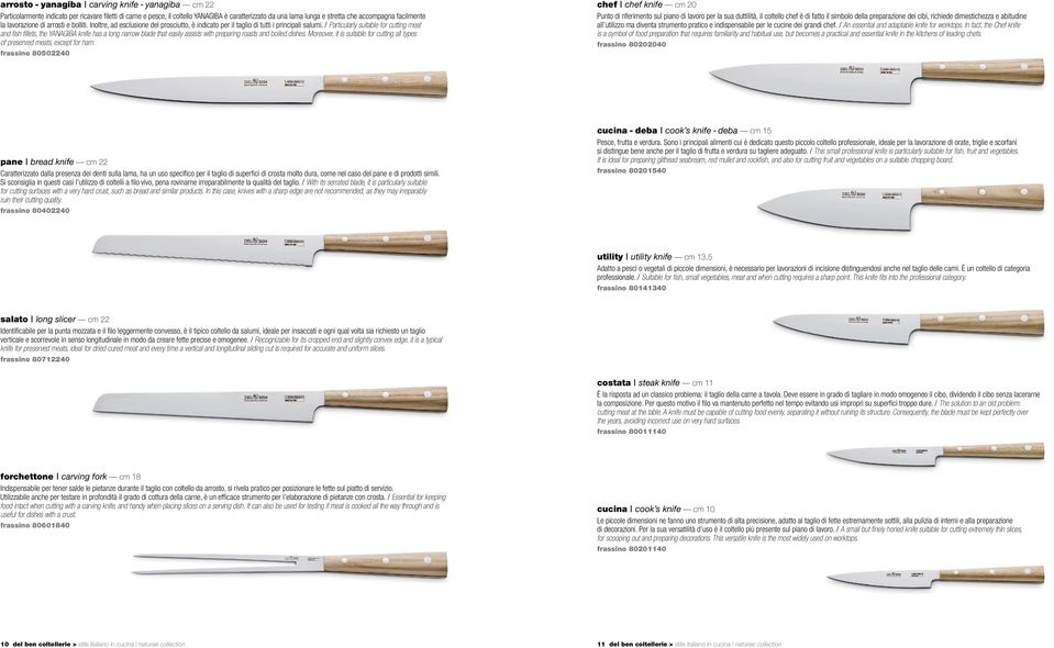 / Particularly suitable for cutting meat and fish fillets, the YANAGIBA knife has a long narrow blade that easily assists with preparing roasts and boiled dishes.
