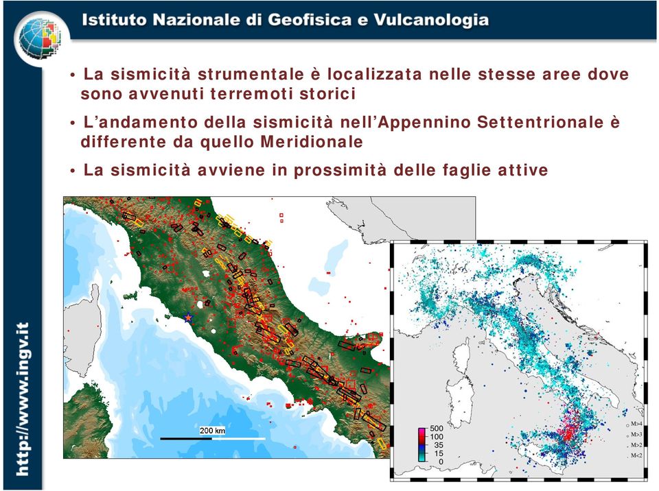 sismicità nell Appennino Settentrionale è differente da