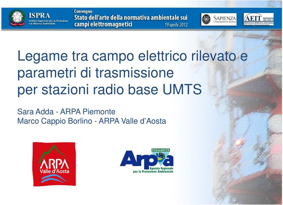 radio base UMTS Sara Adda - ARPA