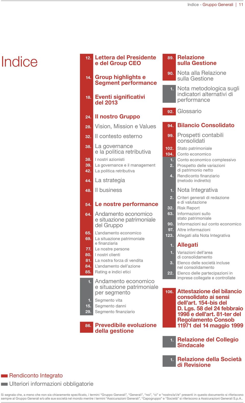 Il business 54. Le nostre performance 64. Andamento economico e situazione patrimoniale del Gruppo 65. L andamento economico 69. La situazione patrimoniale e finanziaria 77. Le nostre persone 80.