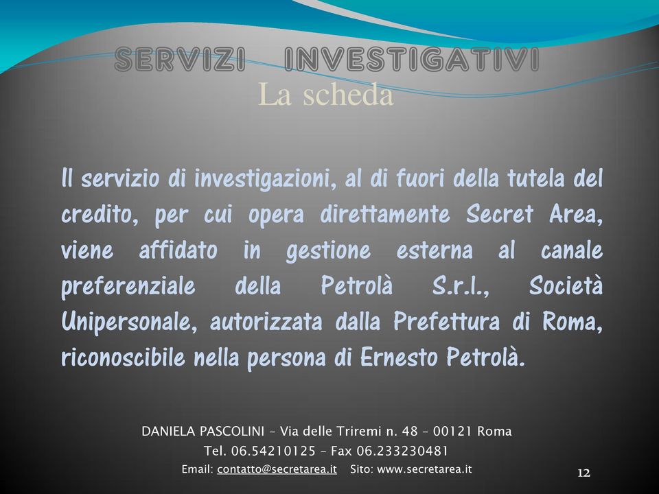 gestione esterna al 