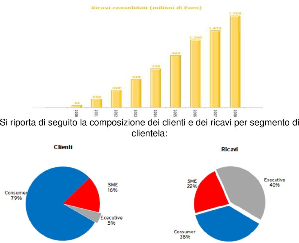 clienti e dei ricavi