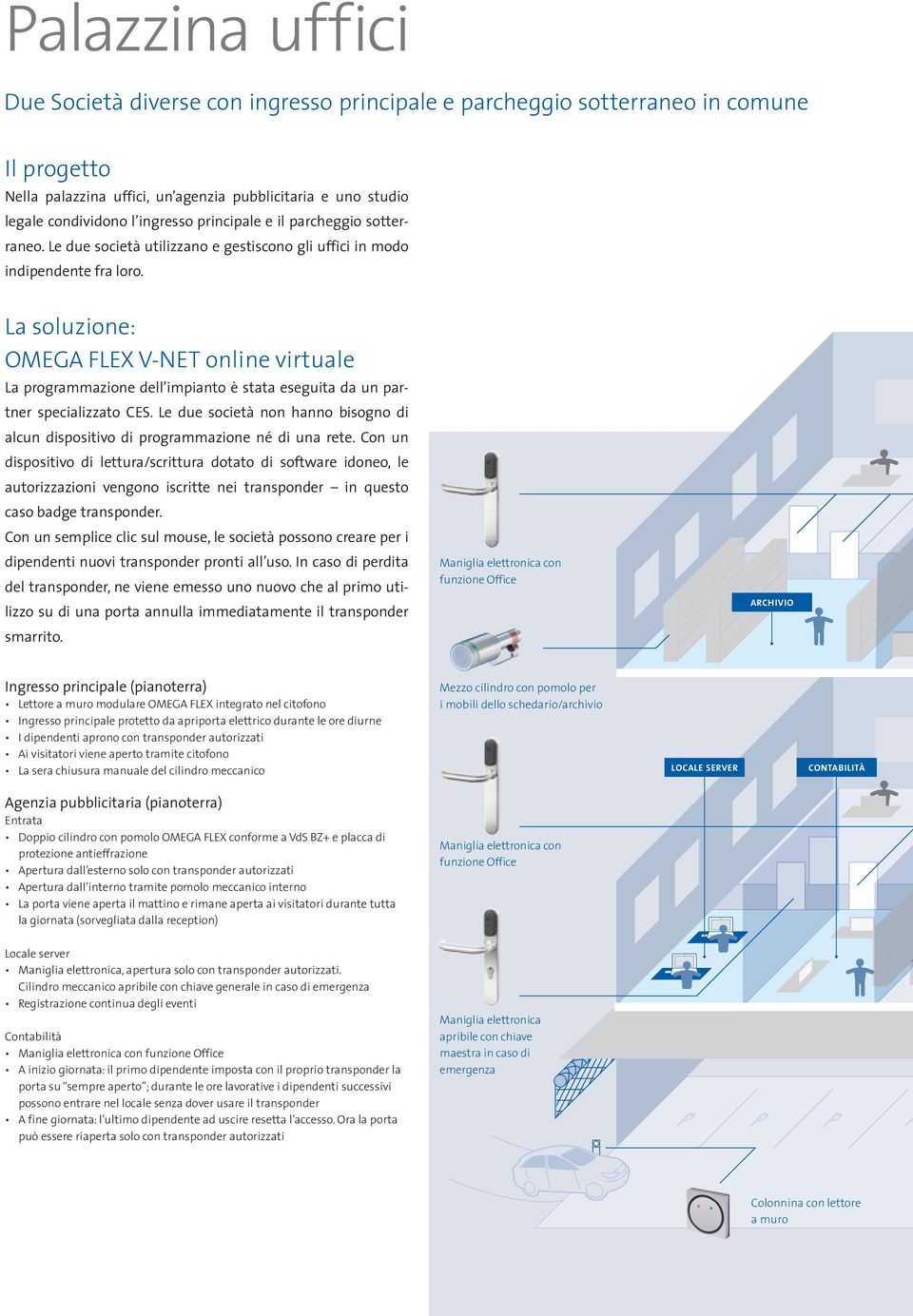 La soluzione: OMEGA FLEX V-NET online virtuale La programmazione dell impianto è stata eseguita da un partner specializzato CES.