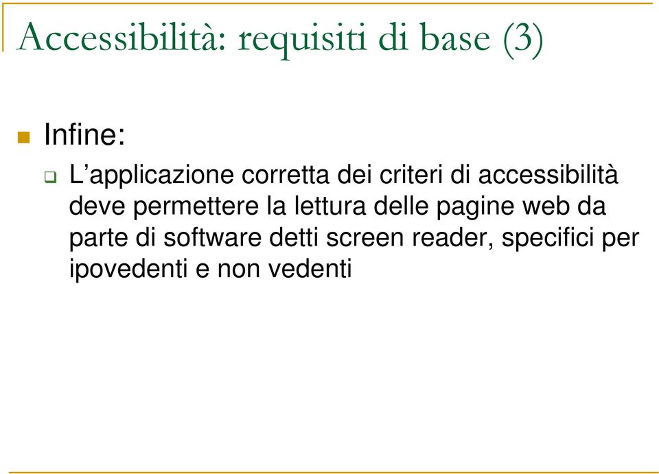 permettere la lettura delle pagine web da parte di