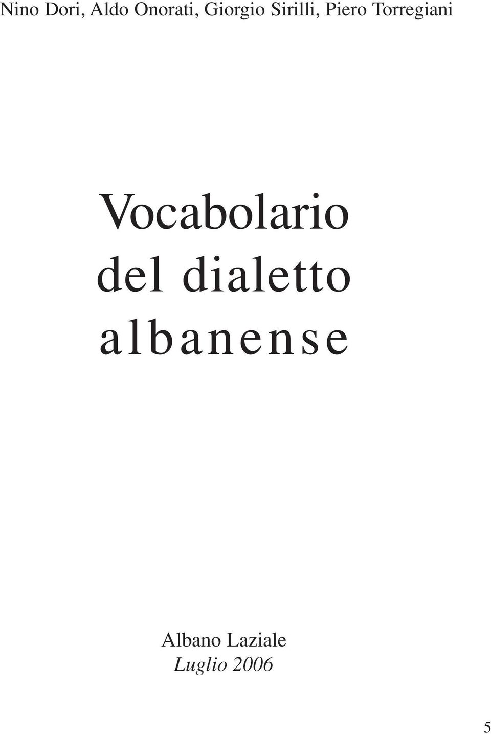 Torregiani Vocabolario del