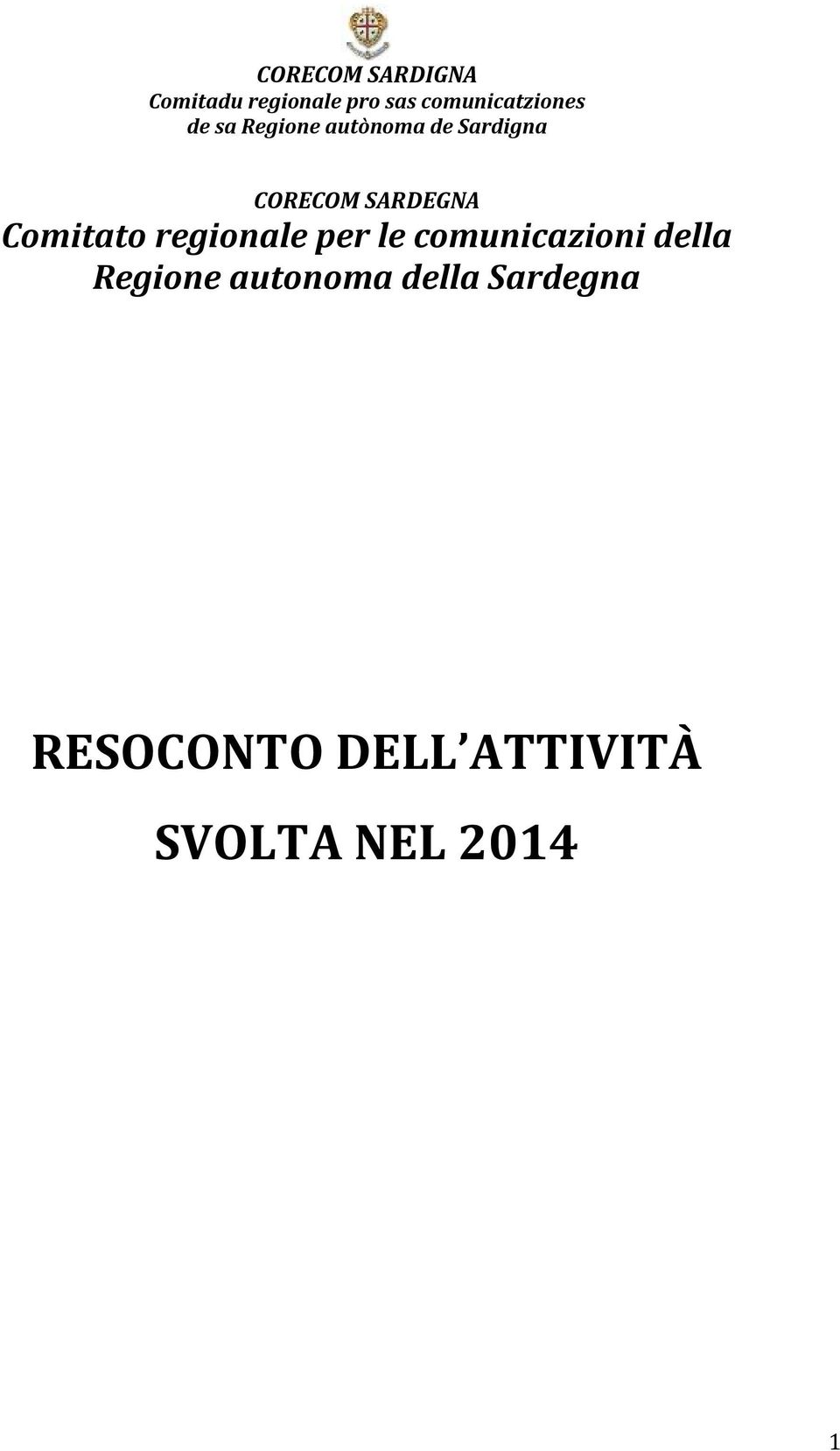 CORECOM SARDEGNA Comitato regionale per le comunicazioni