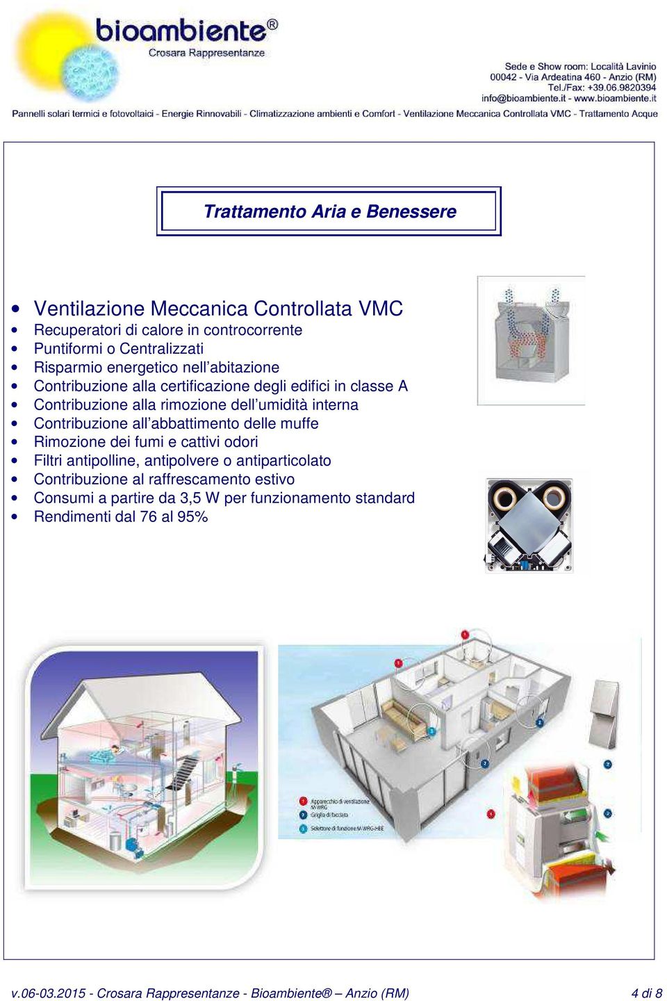 Contribuzione all abbattimento delle muffe Rimozione dei fumi e cattivi odori Filtri antipolline, antipolvere o antiparticolato Contribuzione al