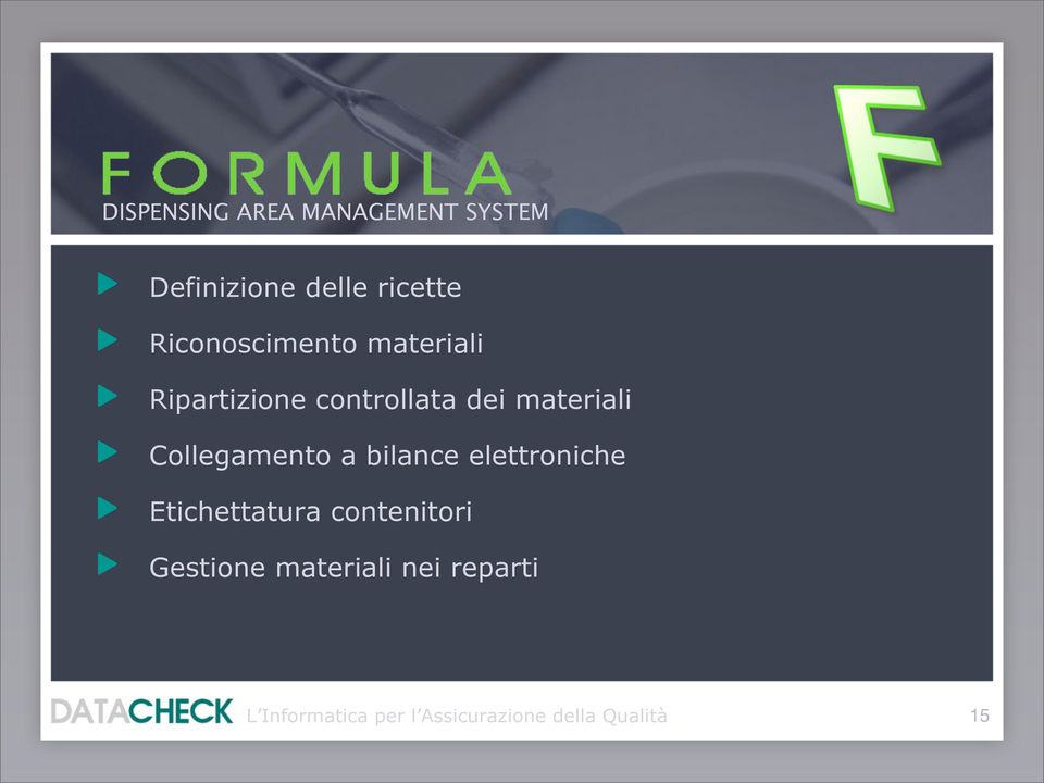 controllata dei materiali Collegamento a bilance