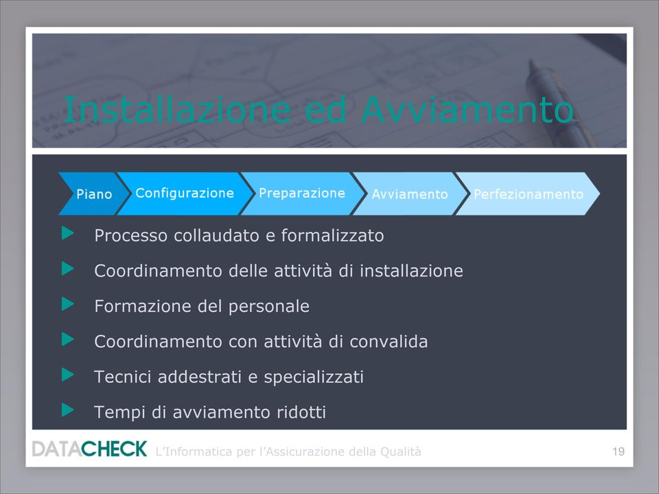 Formazione del personale Coordinamento con attività di