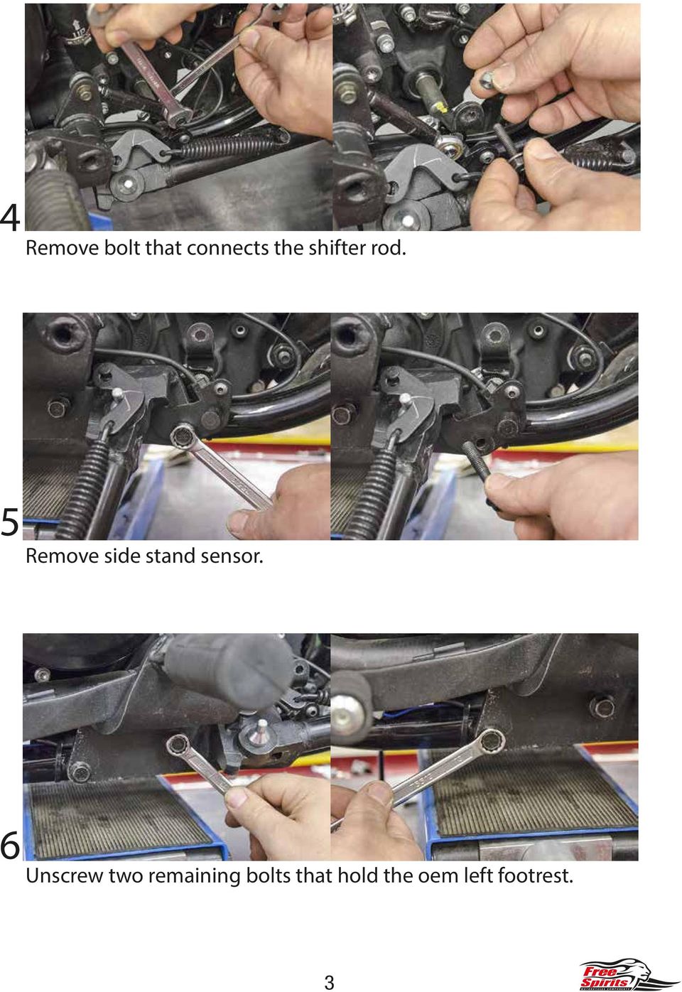 5 Remove side stand sensor.