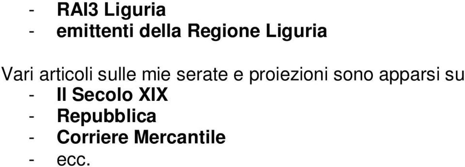 proiezioni sono apparsi su - Il Secolo