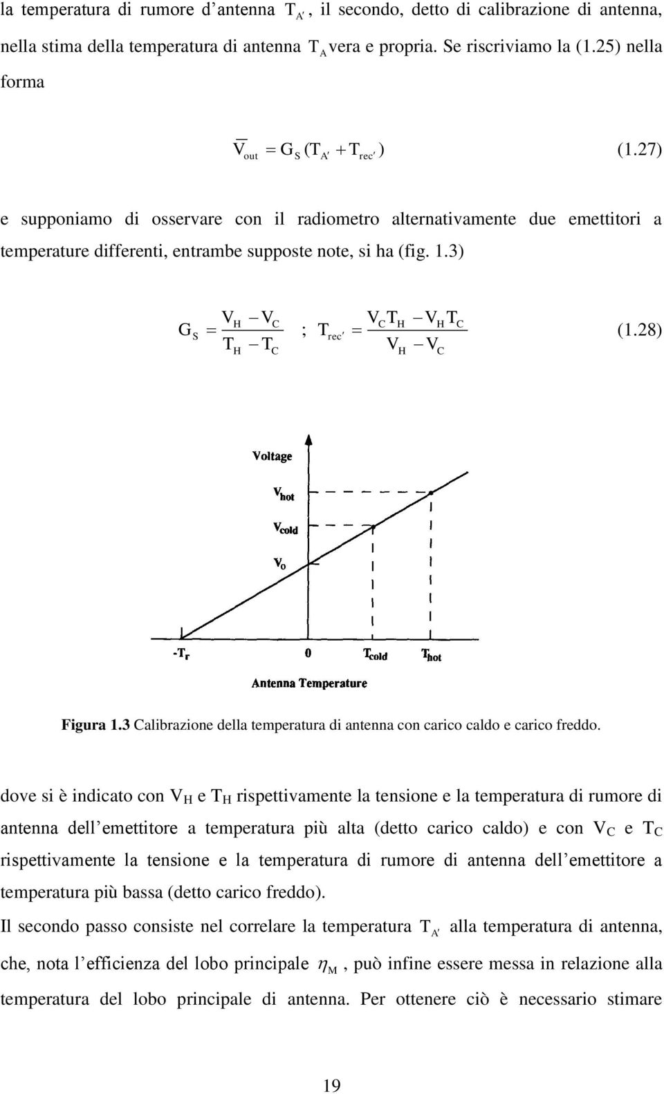 3 Calibazion dlla tmpatua di antnna con caico caldo caico fddo.