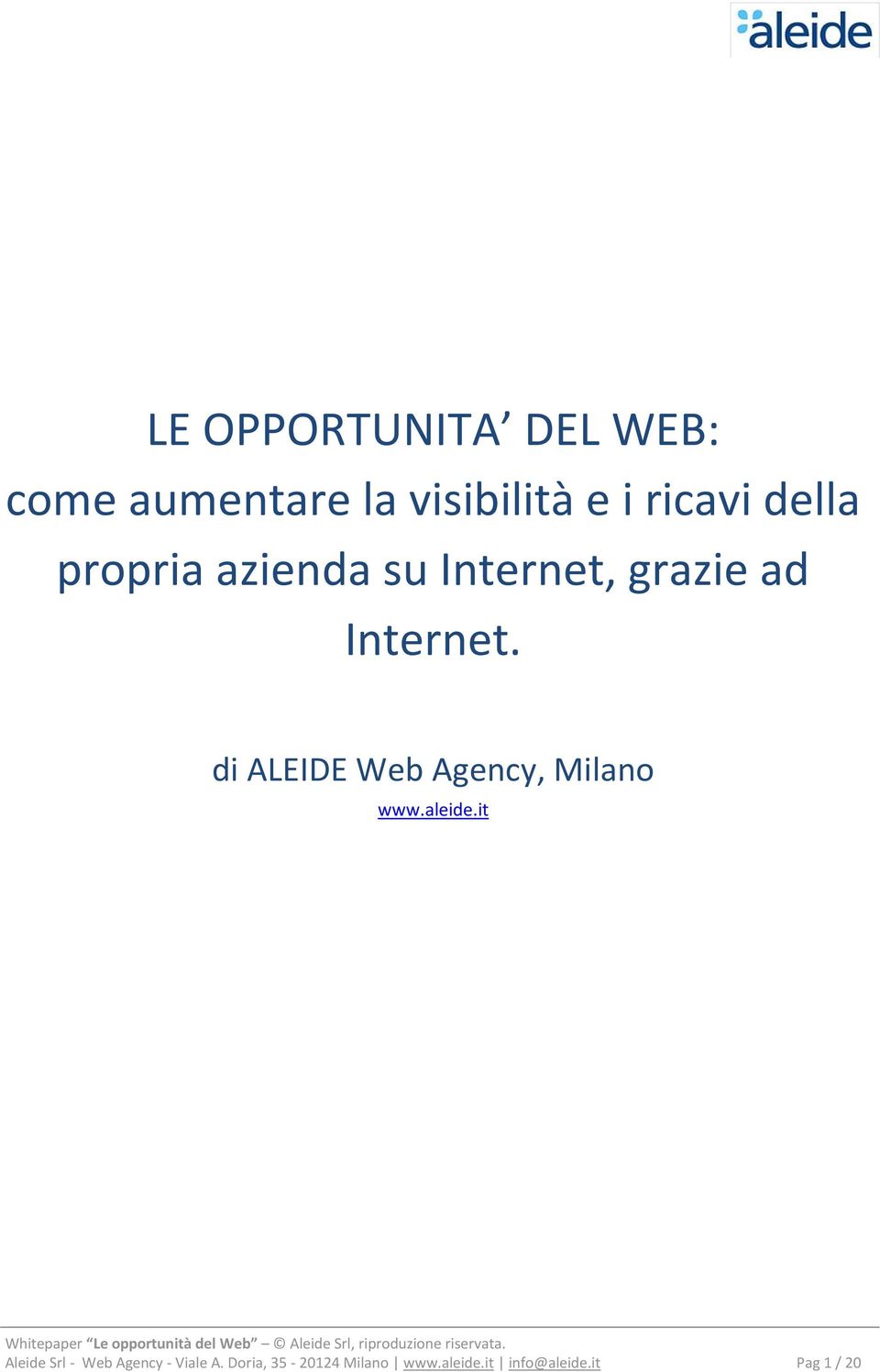 di ALEIDE Web Agency, Milano www.aleide.