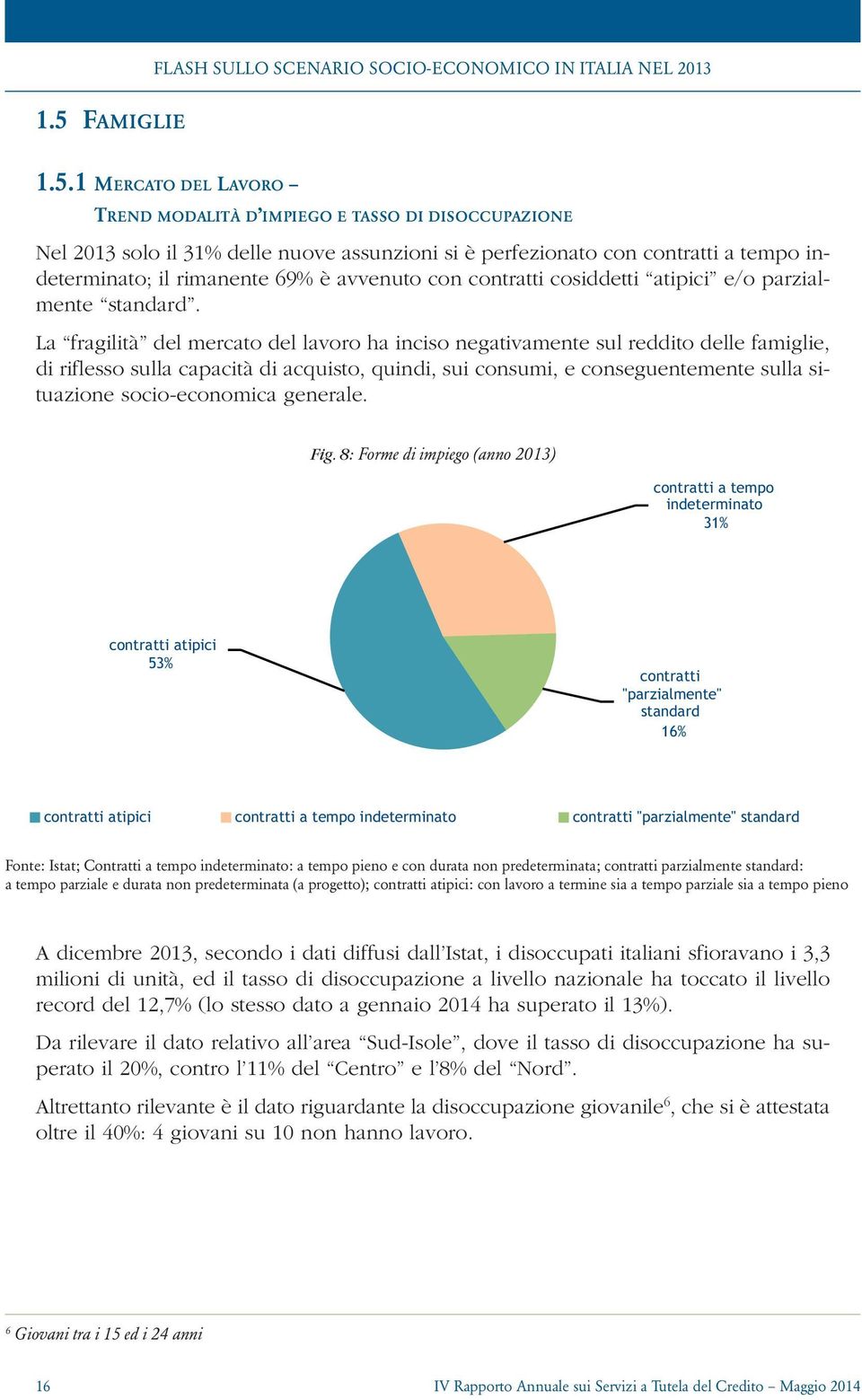 1 MERCATO DEL LAVORO TREND MODALITÀ D IMPIEGO E TASSO DI DISOCCUPAZIONE Nel 2013 solo il 31% delle nuove assunzioni si è perfezionato con contratti a tempo indeterminato; il rimanente 69% è avvenuto