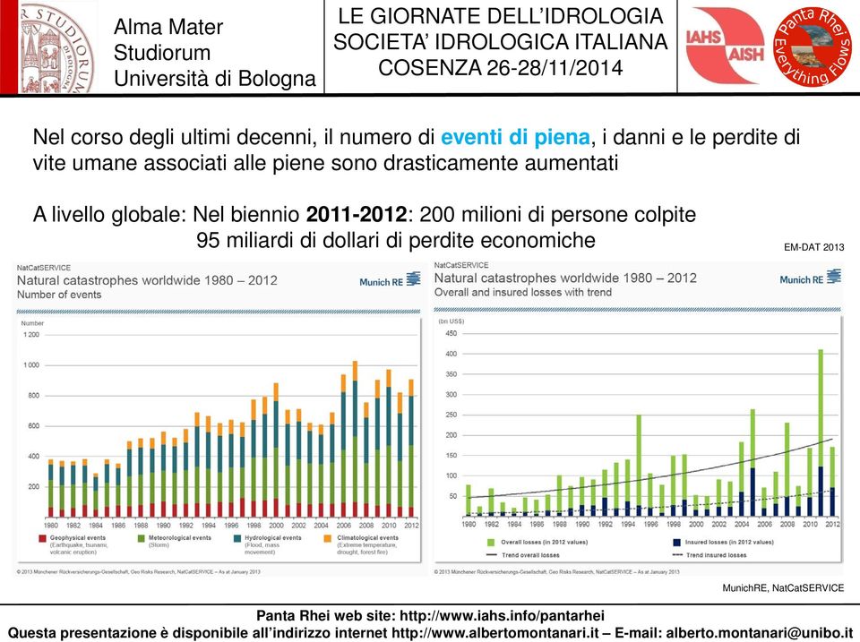 livello globale: Nel biennio 2011-2012: 200 milioni di persone colpite 95