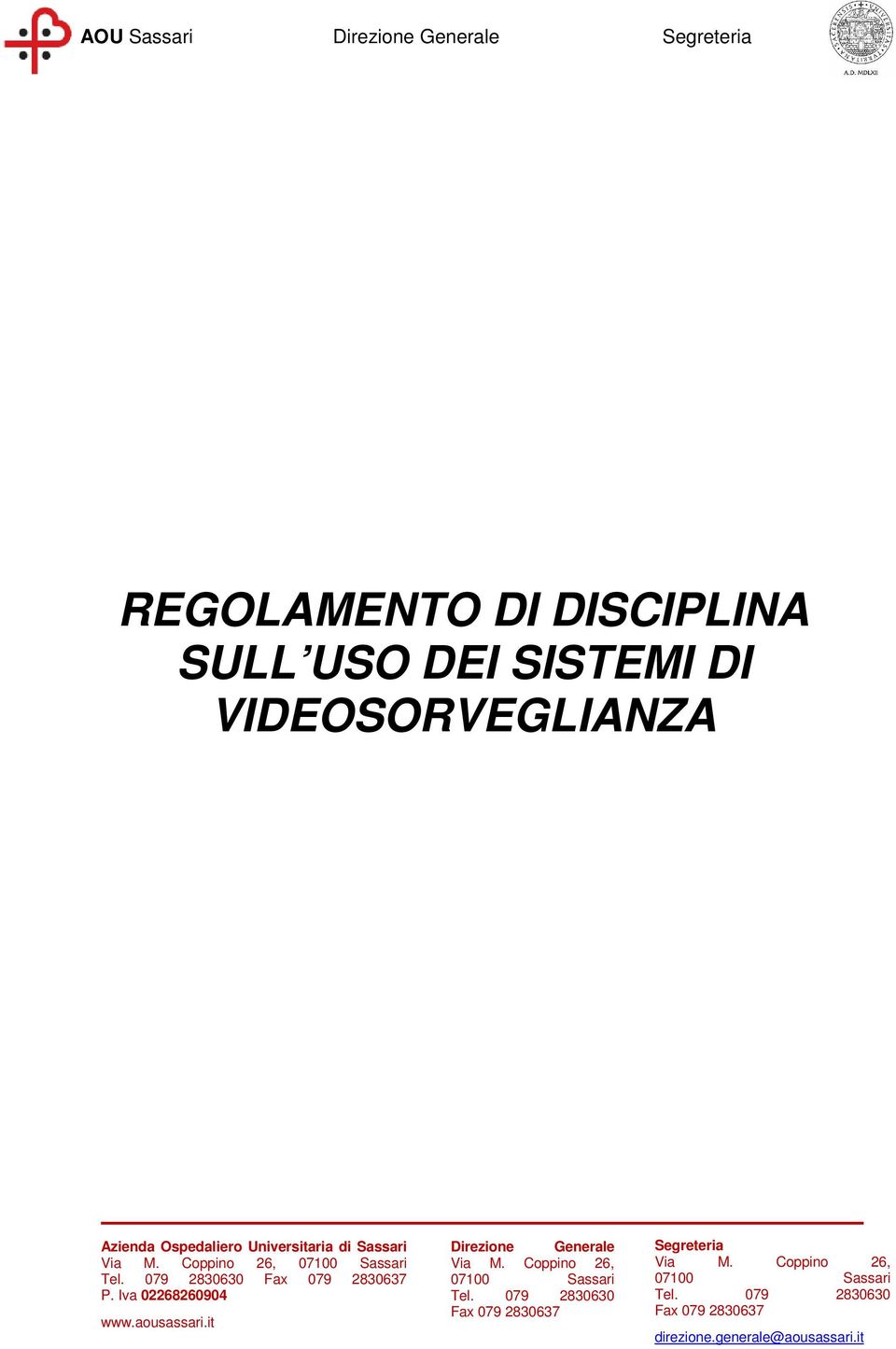 DISCIPLINA SULL USO