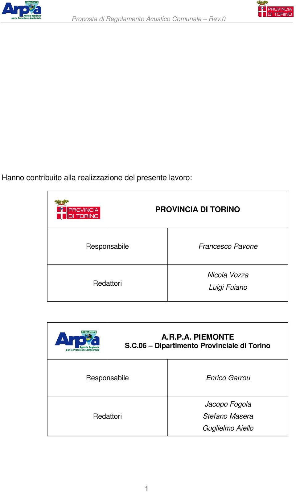 Fuiano A.R.P.A. PIEMONTE S.C.