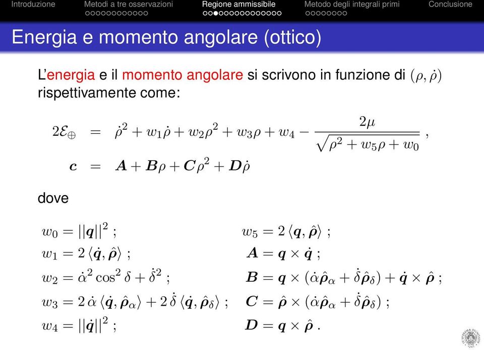 5 = 2 q, ˆρ ; w = 2 q, ˆρ ; A = q q ; 2µ ρ 2 + w 5 ρ + w, w 2 = α 2 cos 2 δ + δ 2 ; B = q ( α ˆρ α +