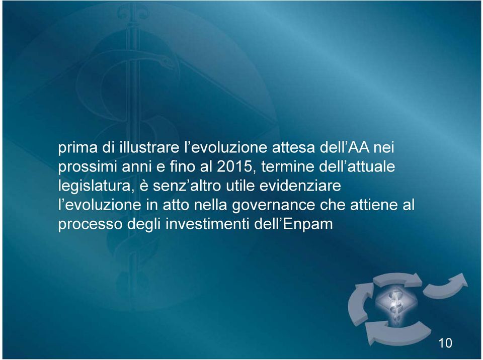 senz altro utile evidenziare i l evoluzione in atto nella