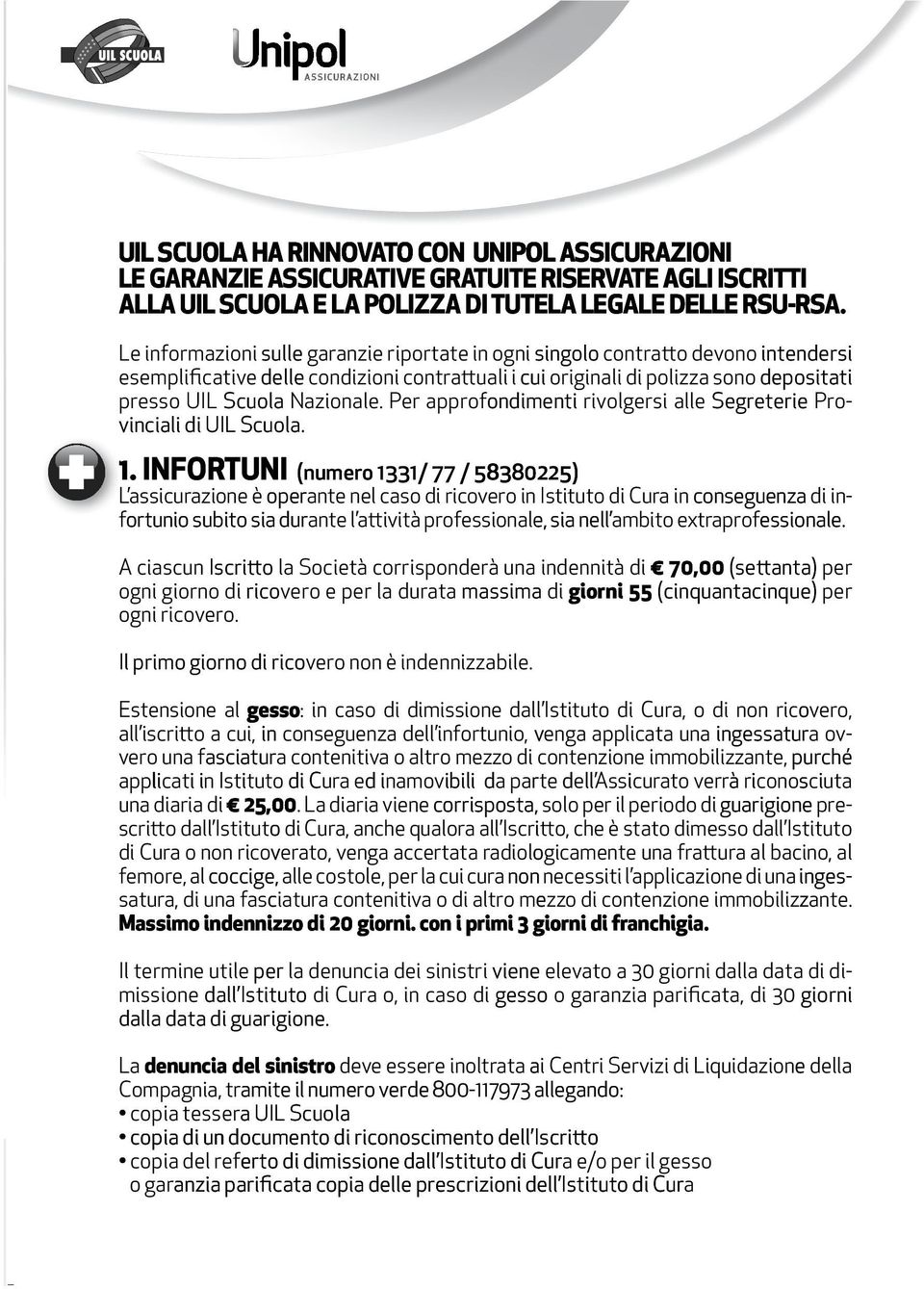 Nazionale. Per approfondimenti ondimenti rivolgersi alle Segreterie Pro- vinciali di UIL Scuola. 1.