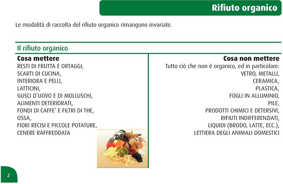 ALIMENTI DETERIORATI, FONDI DI CAFFE E FILTRI DI THE, OSSA, FIORI RECISI E PICCOLE POTATURE, CENERE RAFFREDDATA Cosa non mettere Tutto ciò che