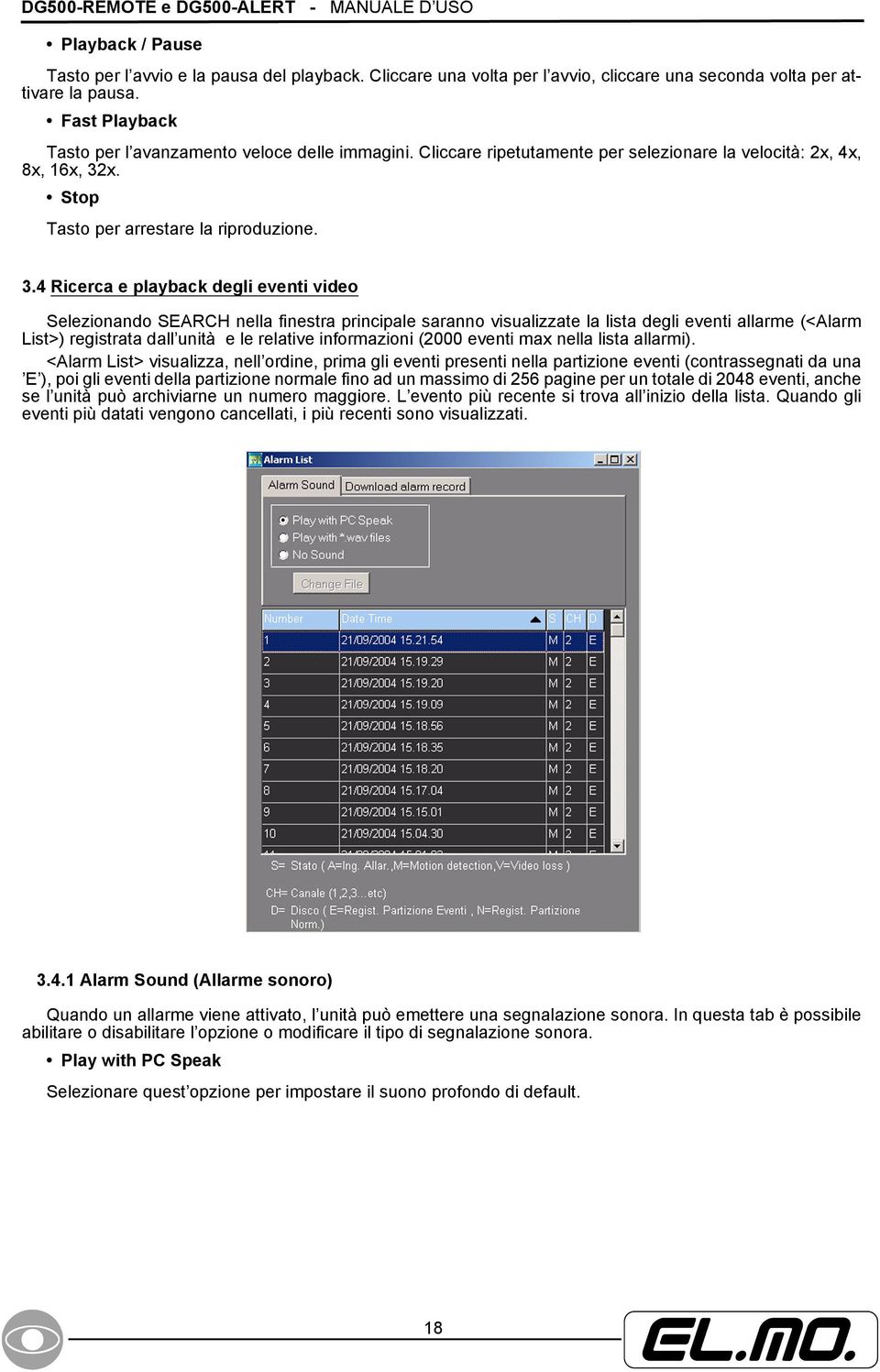 x. Stop Tasto per arrestare la riproduzione. 3.