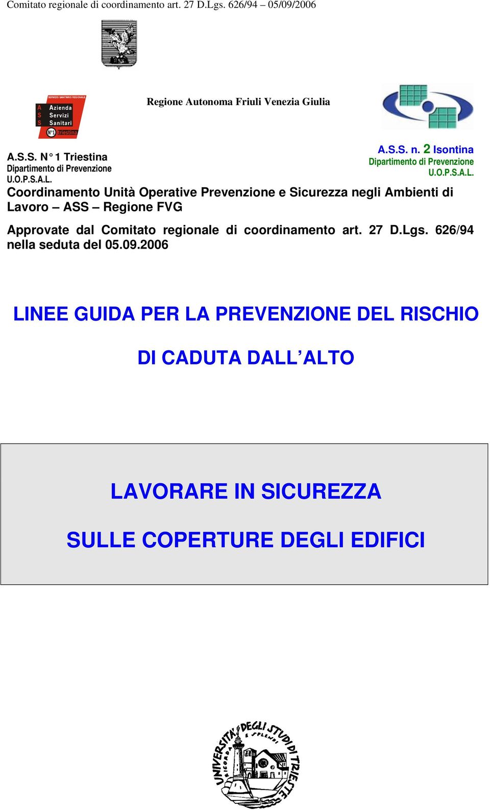 Dipartimento di Prevenzione U.O.P.S.A.L.