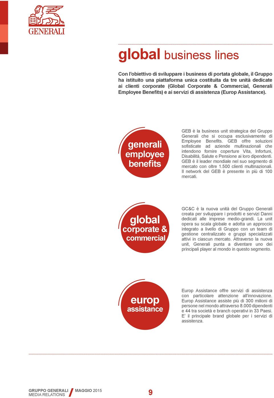 generali employee benefits GEB è la business unit strategica del Gruppo Generali che si occupa esclusivamente di Employee Benefits.