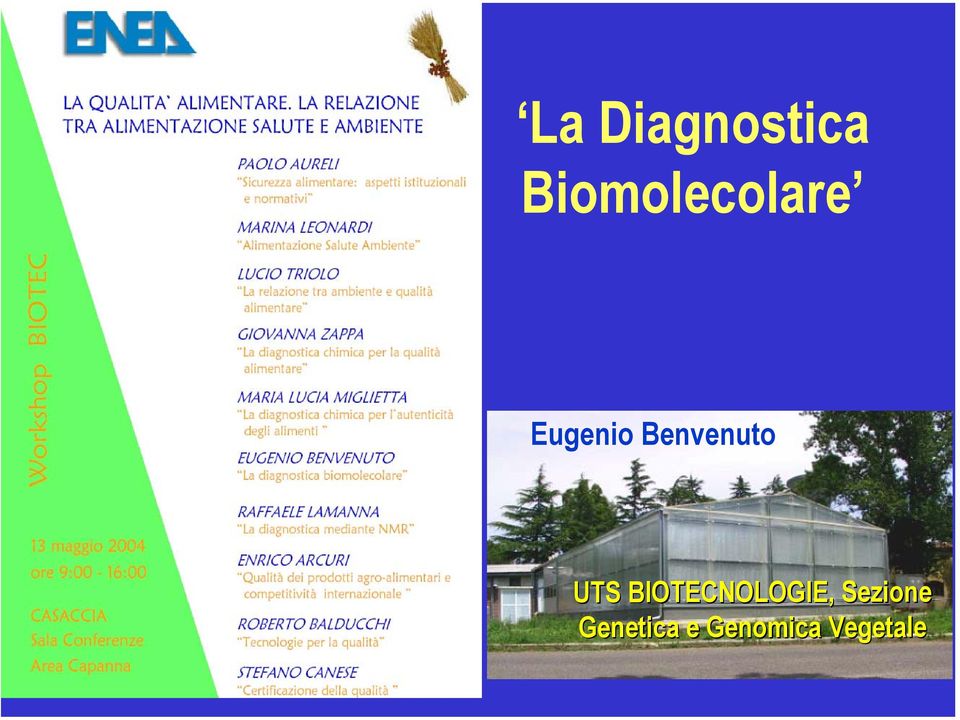 Vegetale La Diagnostica Biomolecolare