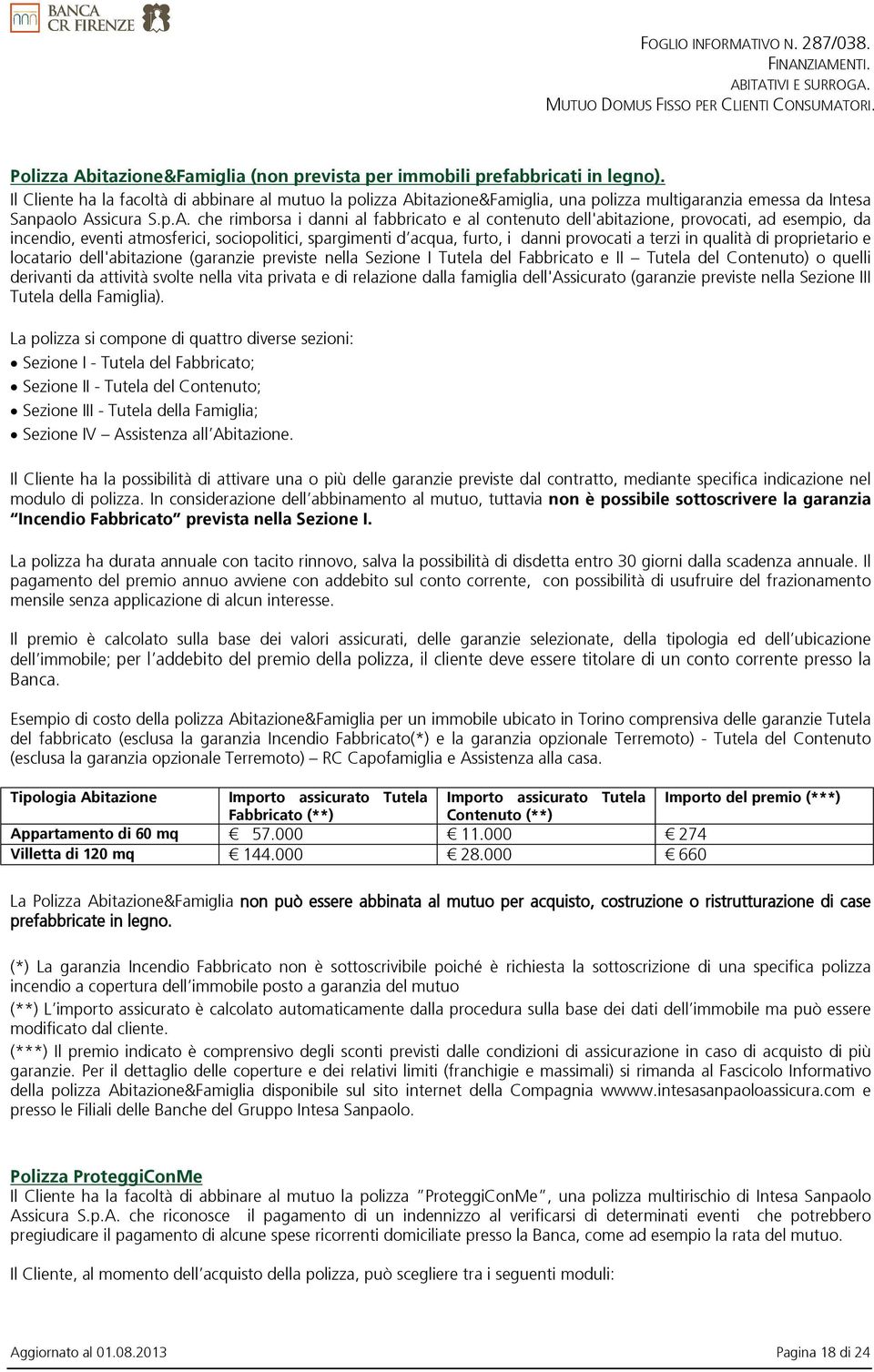 itazione&Famiglia, una polizza multigaranzia emessa da Intesa Sanpaolo As